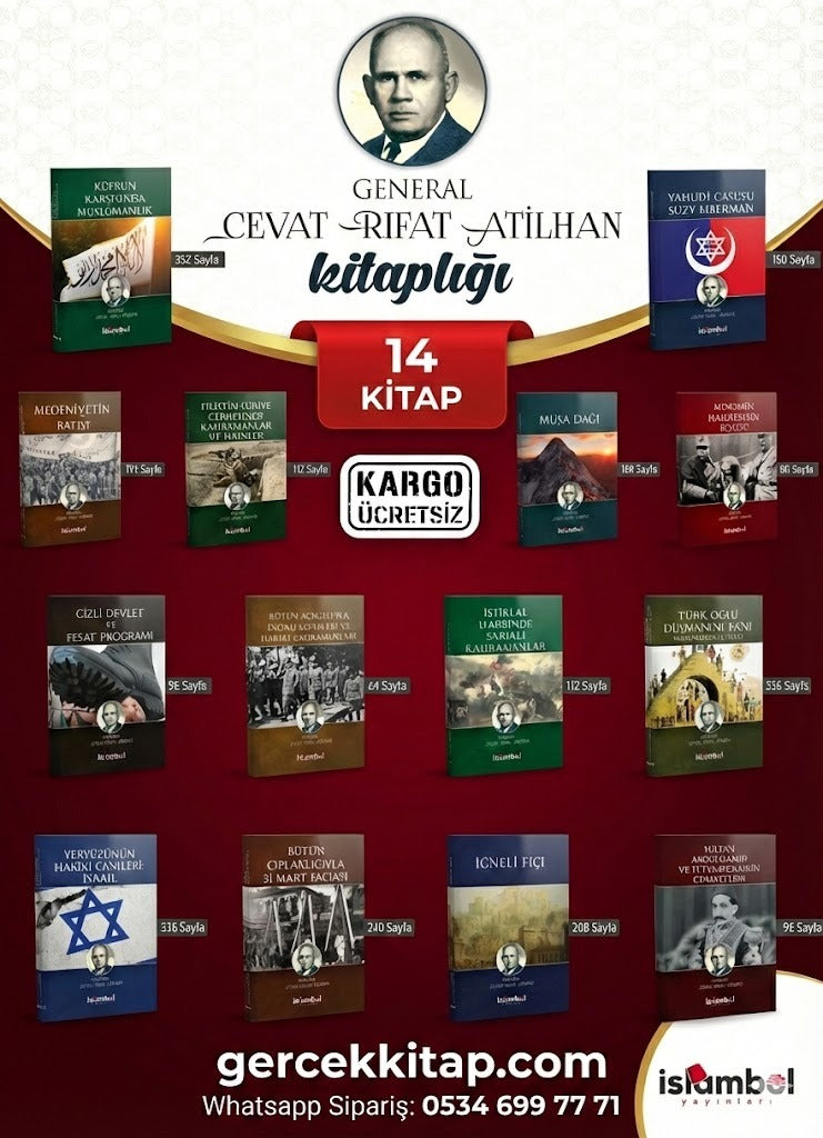 Masonluk ve Siyonizm Seti Cevat Rifat Atilhan 14 Kitap Takım