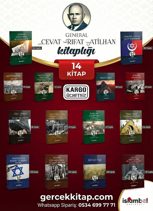 Masonluk ve Siyonizm Seti Cevat Rifat Atilhan 14 Kitap Takım