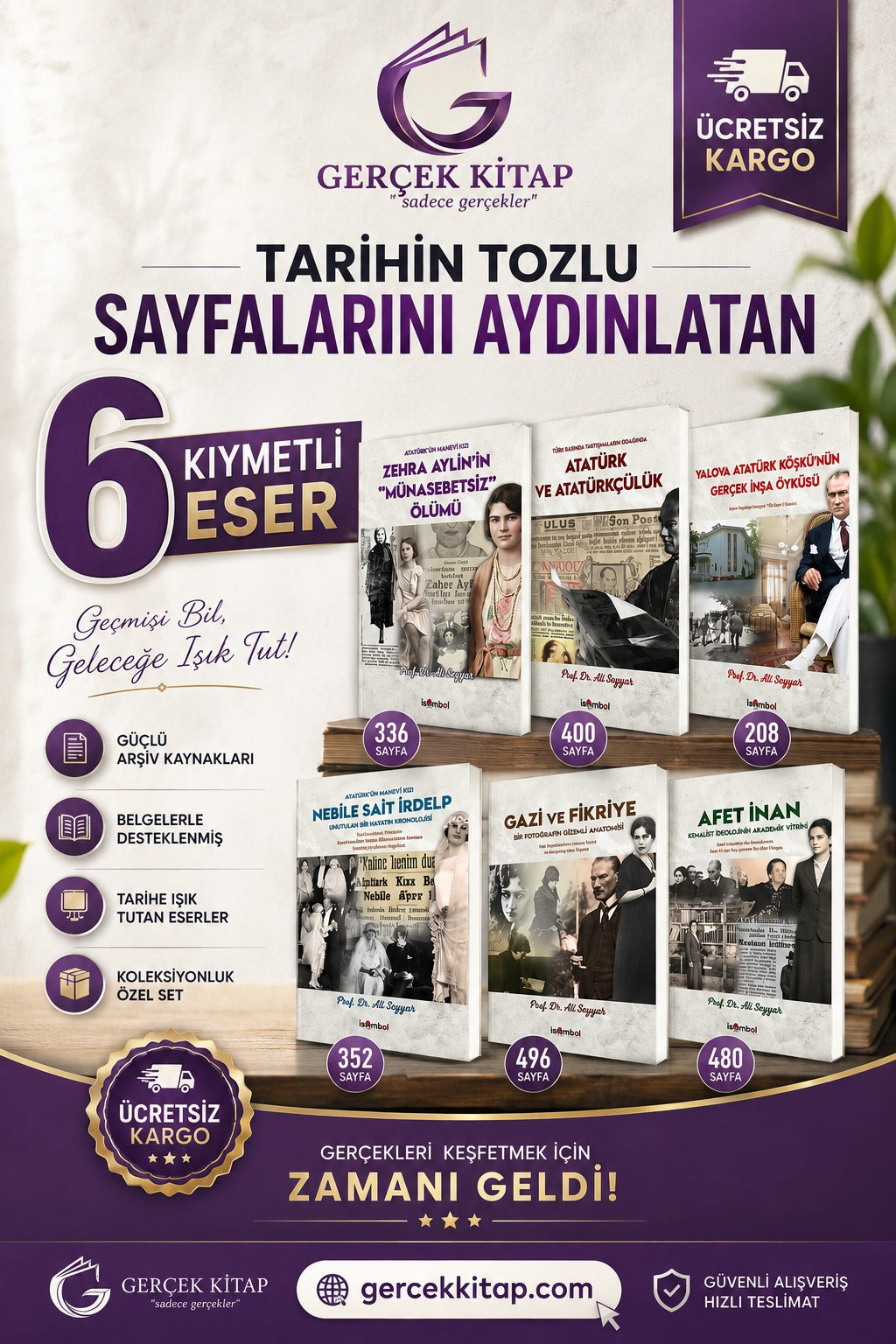 Mustafa Kemal ve Kadınlar Seti 6 Kitap Dr. Ali Seyyar