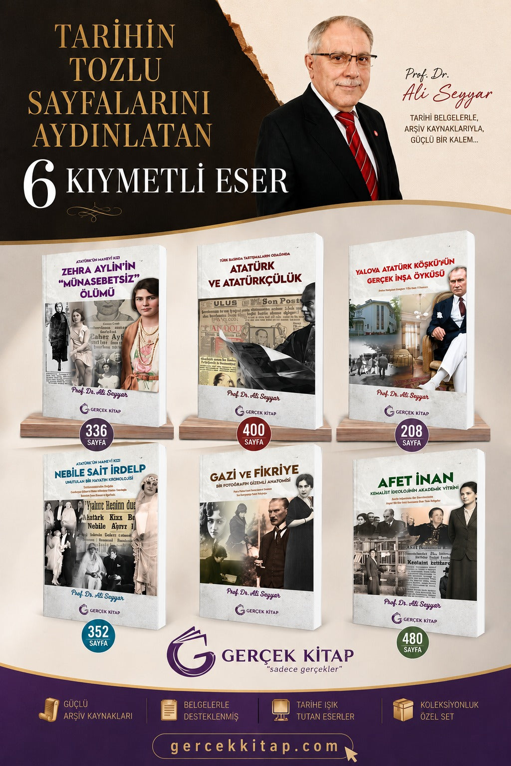 Mustafa Kemal ve Kadınlar Seti 6 Kitap Dr. Ali Seyyar