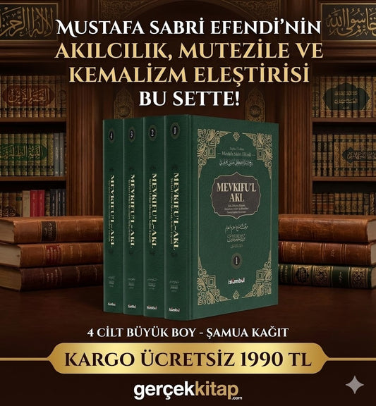 Mustafa Sabri Efendi Mevkıful Akl Seti 4 Cilt Takım
